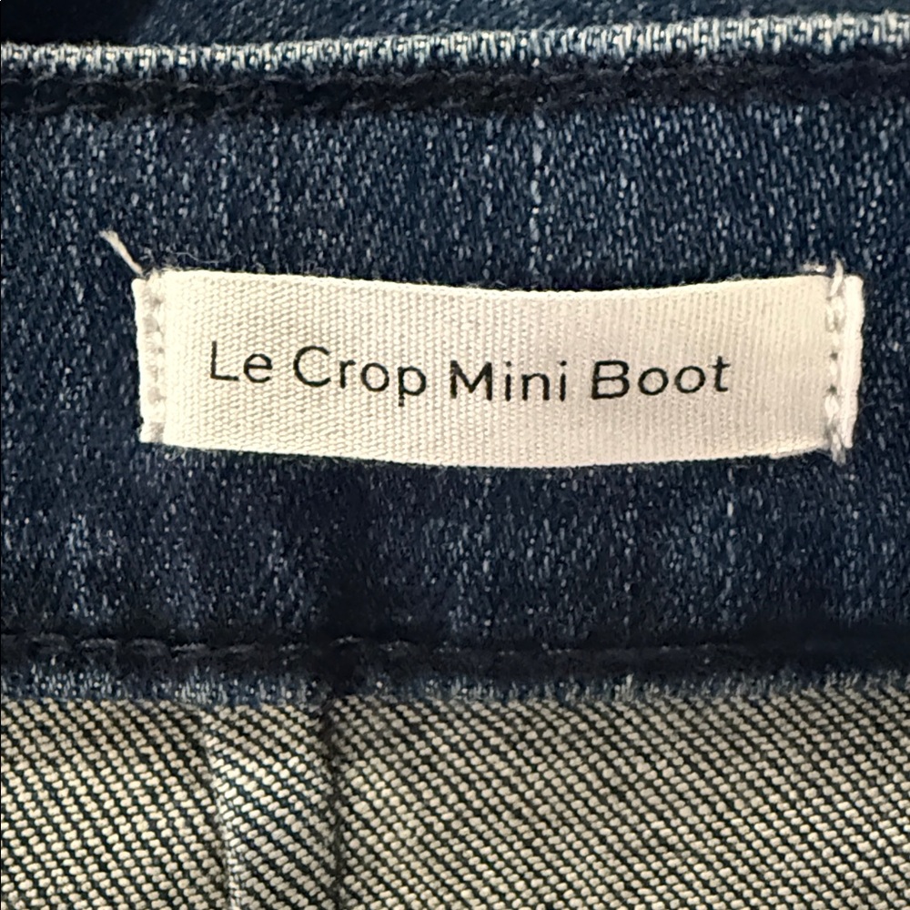 Frame Le Crop Mini Crop Mini Boot  Denim Jeans - Picture 11 of 12